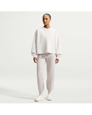 Nike 24.7 Impossiblysoft Dri-Fit High-Rise Jogger Pants - White