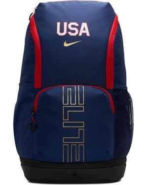 Nike Varsity Elite Usa Printed Basketball Backpack (32L) - Blue