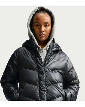Nike Sportswear Windpuffer Loose Storm-Fit Hooded Down Jacket - Black
