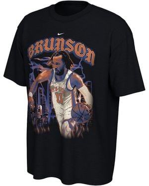 Nike Jalen Brunson New York Knicks City Edition Nba T-Shirt - Black