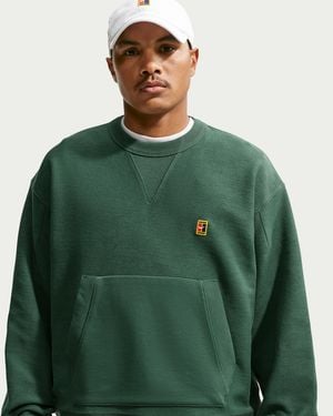Nike Club Rules French Terry Crew-Neck Sweatshirt - Green