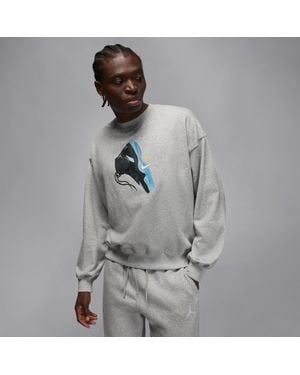 Nike Brooklyn Fleece Crewneck Sweatshirt - Gray