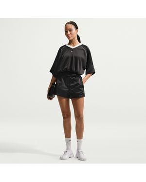 Nike Sportswear High-Waisted Satin Hot Shorts - Black