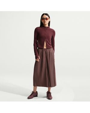 Nike Sportswear Oversized Mid-Rise Culotte Pants - Red