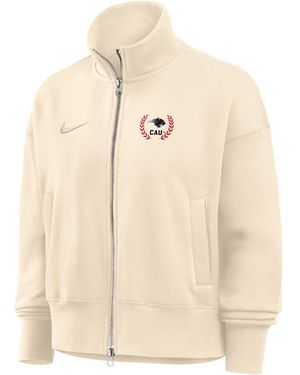 Nike College (North Carolina A&T University) Phoenix Fleece Track Jacket - Natural