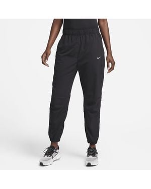 Nike Dri-Fit Fast Mid-Rise 7/8 Warm-Up Running Trousers - Black