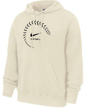 Nike Swoosh Club Softball Fleece Hoodie - White