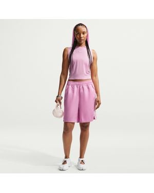 Nike Sportswear Chill Lace Loose Mid-Rise Shorts - Pink