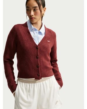 Nike Sportswear Chill Knit Slim Cardigan - Red