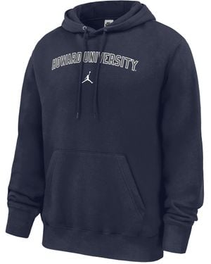 Nike College (Howard University) Club Fleece Pullover Hoodie - Blue