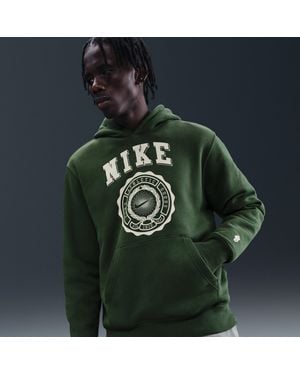 Nike Club Pull-Over Fleece Hoodie - Green