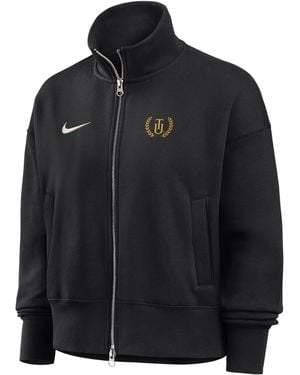 Nike College (Tuskegee University) Phoenix Fleece Track Jacket - Black