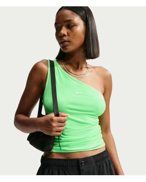 Nike Sportswear Tight One-Shoulder Tank Top - Green