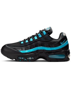 nike air max 95 triple black laser blue