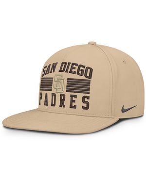 Nike San Diego Padres Pro Aerobill Mlb Adjustable Hat - Natural