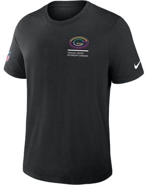 Nike Bay Packers Crucial Catch Dri-Fit Nfl T-Shirt - Black
