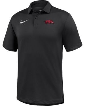 Nike Arkansas Razorbacks Tour Dri-Fit College Polo - Black