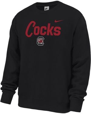 Nike College (South Carolina Gamecocks) Fleece Crew-Neck Sweatshirt - Black