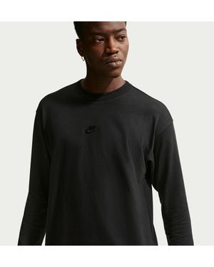 Nike Sportswear Premium Essentials Long-Sleeve T-Shirt - Black