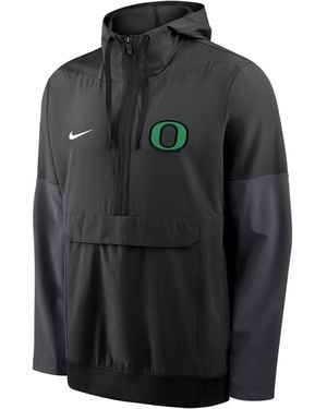 Nike Oregon Anorak College 1/2-Zip Hooded Jacket - Black
