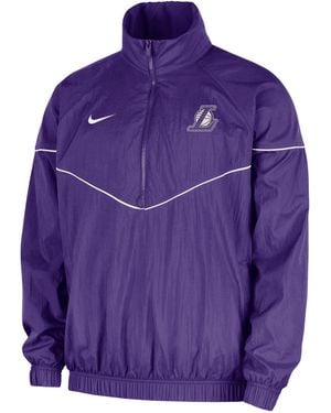 Nike Los Angeles Lakers Courtside Windrunner Nba Anorak Jacket - Purple