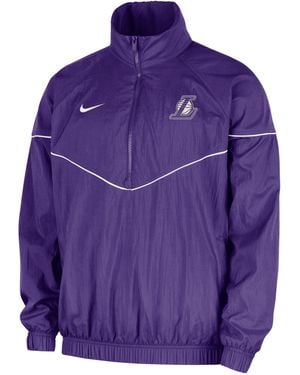 Nike Los Angeles Lakers Courtside Windrunner Nba Anorak Jacket - Purple
