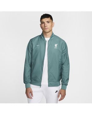 Nike Liverpool F.C. Sport Essentials Football Woven Unlined Bomber Jacket - Blue