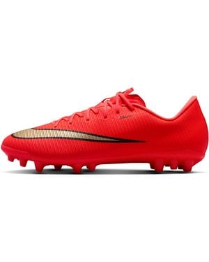 Nike Mercurial Vapor 17 Academy Artificial-Grass Low-Top Soccer Cleats - Red