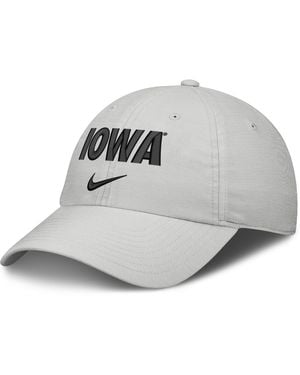 Nike Iowa Sideline Club Practice College Adjustable Hat - Gray