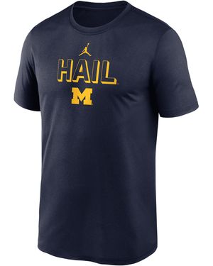 Nike Michigan Sideline Legend Brand Dri-Fit College T-Shirt - Blue