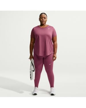 Nike One High-Waisted 7/8 Leggings With Pockets (Plus Size) - Blue