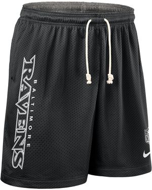 Nike Baltimore Ravens Sideline Reversible Menâ Dri-Fit Nfl Shorts - Black