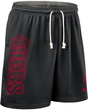 Nike San Francisco 49Ers Sideline Reversible Menâ Dri-Fit Nfl Shorts - Black