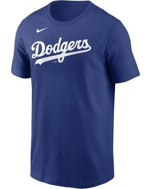 Nike Yoshinobu Yamamoto Los Angeles Dodgers Fuse Mlb T-Shirt - Blue