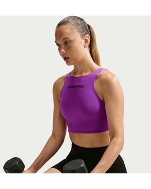 Nike Pro Sculpt Medium-Support Padded Sports Bra - Purple