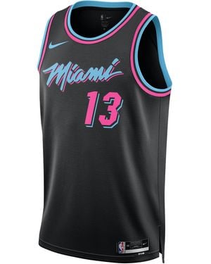 Nike Bam Adebayo Miami Heat City Edition Nba Swingman Jersey - Black