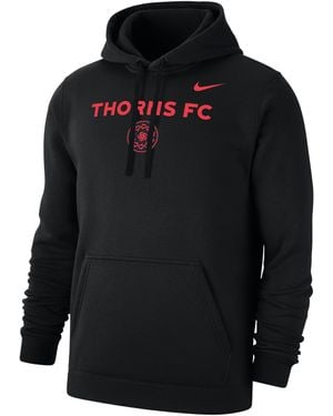 Nike Portland Thorns Fc Club Nwsl Fleece Pullover Hoodie - Black