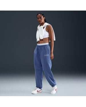 Nike Sportswear Phoenix Fleece High-Waisted Tracksuit Bottoms - Blue