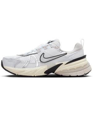 Nike V2K Run Shoes With Reflective Accents - Gray