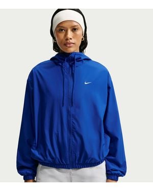 Nike Sportswear Loose Hooded Uv Jacket - Blue