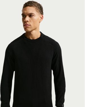 Nike Tailored Performance Crew-Neck Golf Crew-Neck Top - Black