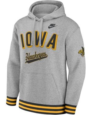 Nike Iowa Legacy Retro Menâ College Pullover Hoodie - Gray