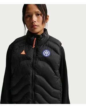Nike Inter Milan "Lava Flow" Se Acg Therma-Fit Adv Soccer Vest - Black