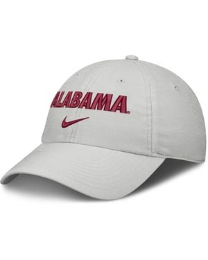 Nike Alabama Sideline Club Practice College Adjustable Hat - Gray