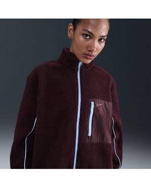Nike Sportswear Full-Zip High-Pile Fleece Jacket - Blue