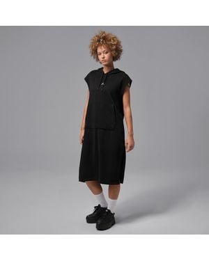 Nike Brooklyn Fleece Sleeveless Hooded Dress - Black