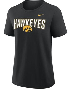 Nike Iowa Arch Logo College T-Shirt - Black