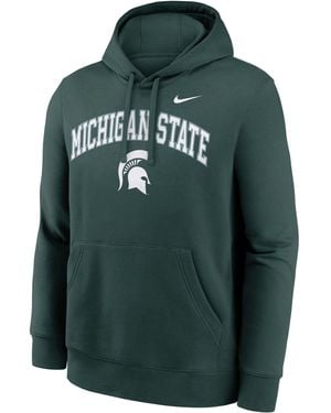 Nike Michigan State Arch College Pullover Hoodie - Green