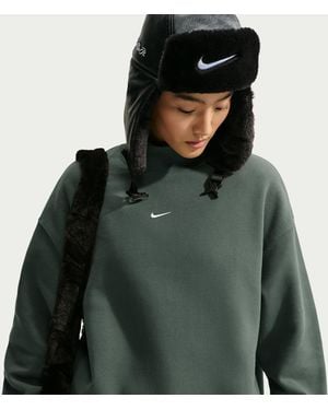 Nike Studio Fleece Medium Weight Oversized Mock-Neck Sweatshirt - Green