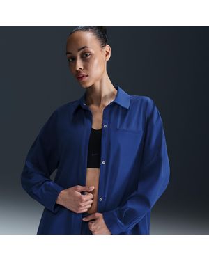 Nike 24.7 Perfectstretch Dri-Fit Oversized Long-Sleeve Top - Blue